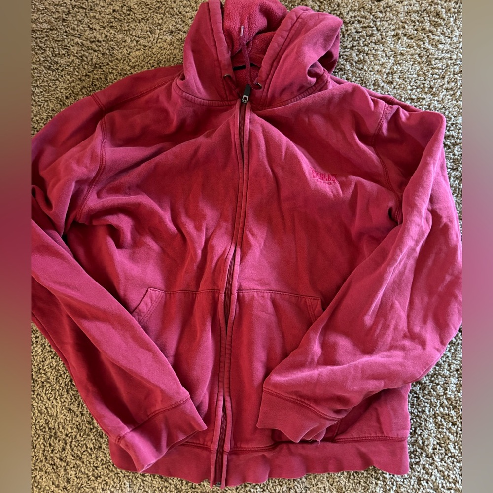 Red Everlasting zipper hoodie